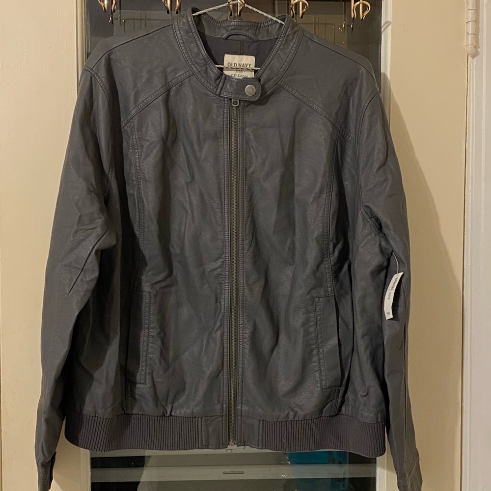 Super stylish faux Leather Jacket from Old Navy NWT! - Picture 2 of 5